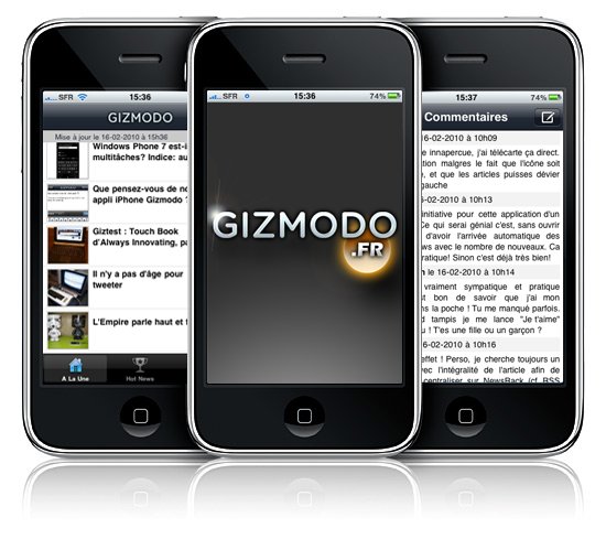 L'application Gizmodo.fr est disponible L'application Gizmodo.fr est disponible