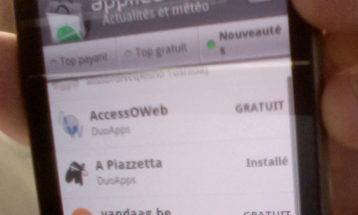 Et voici nos applications Android !